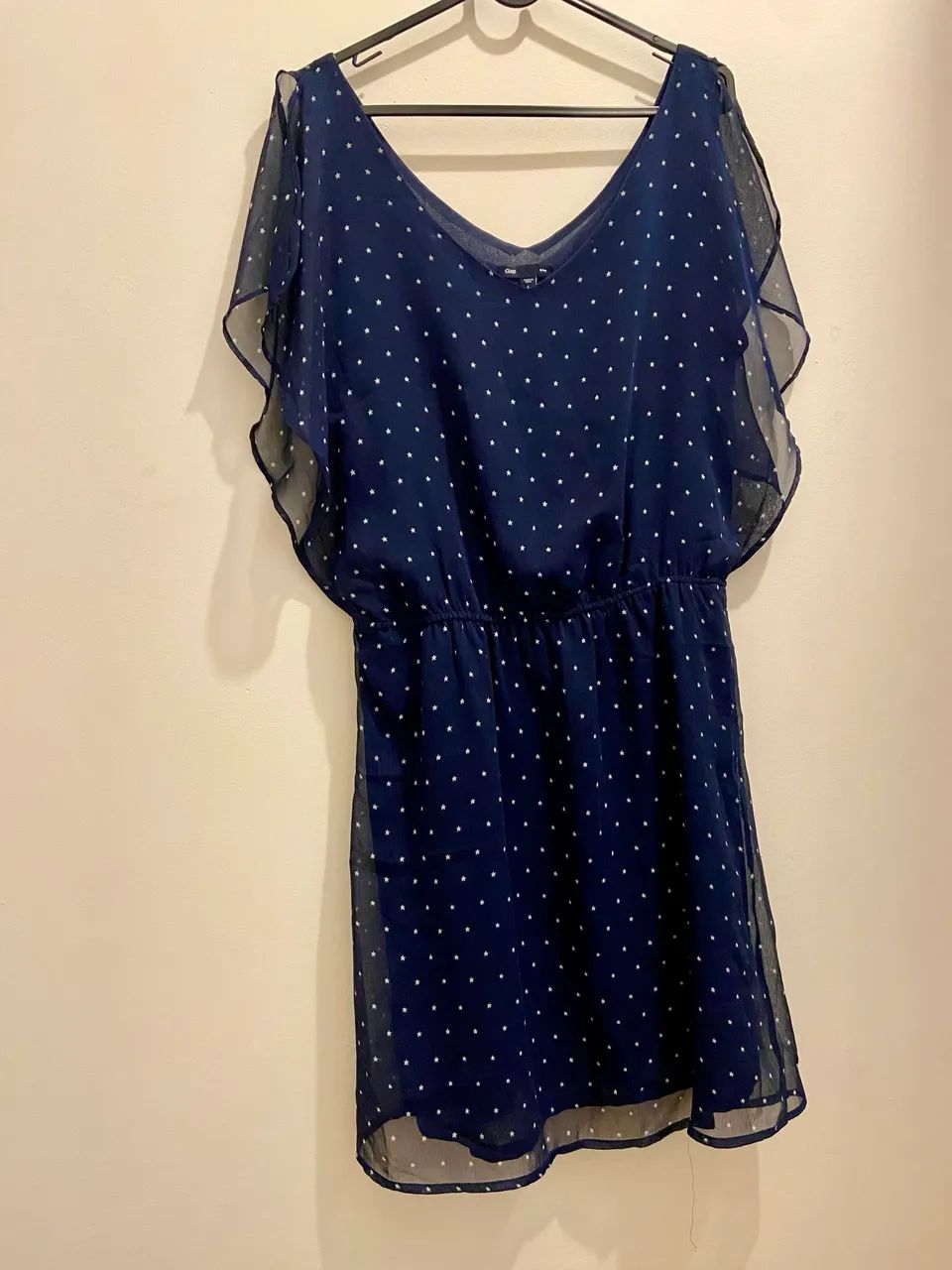 Vestido gap poá azul marinho - Foto 4