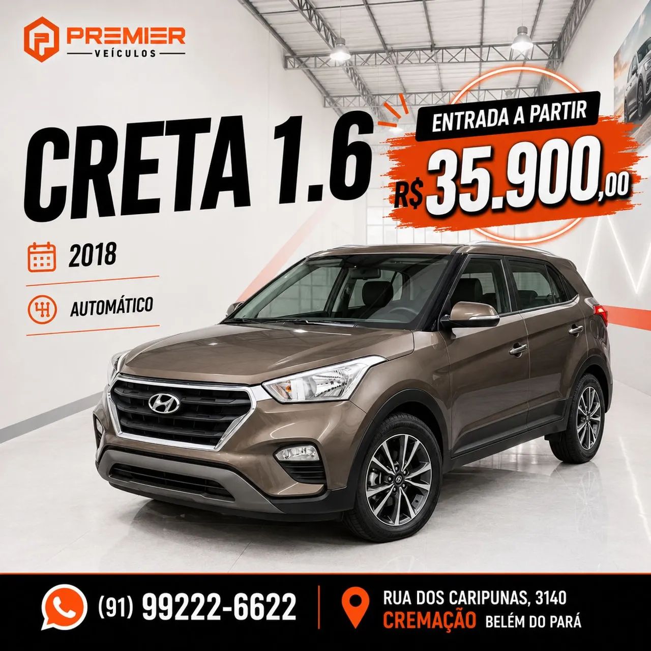 Hyundai Creta Creta Pulse 1.6 16V Flex Aut. 2018