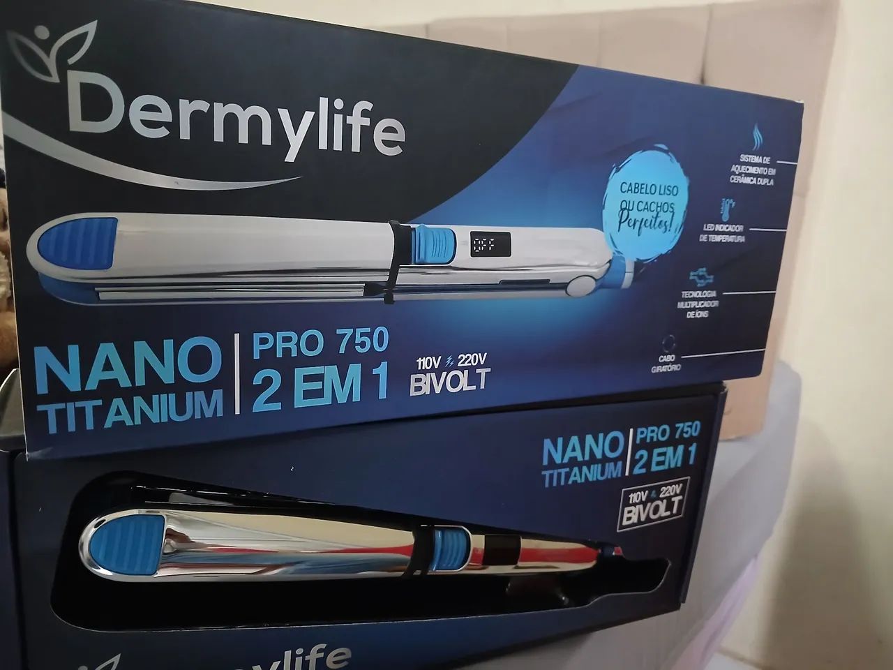PRANCHA NANO TITANIUM PRO 750 2 EM 1 BIVOLT - Foto 3