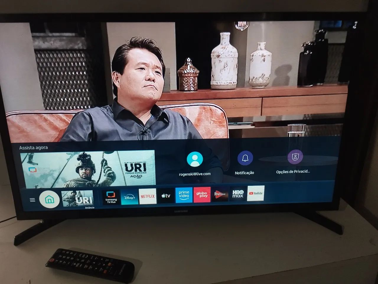 Tv Samsung 32 smartv semi nova - Foto 5