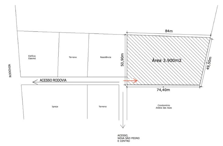 Alugo Terreno 3.900m2 - Foto 2