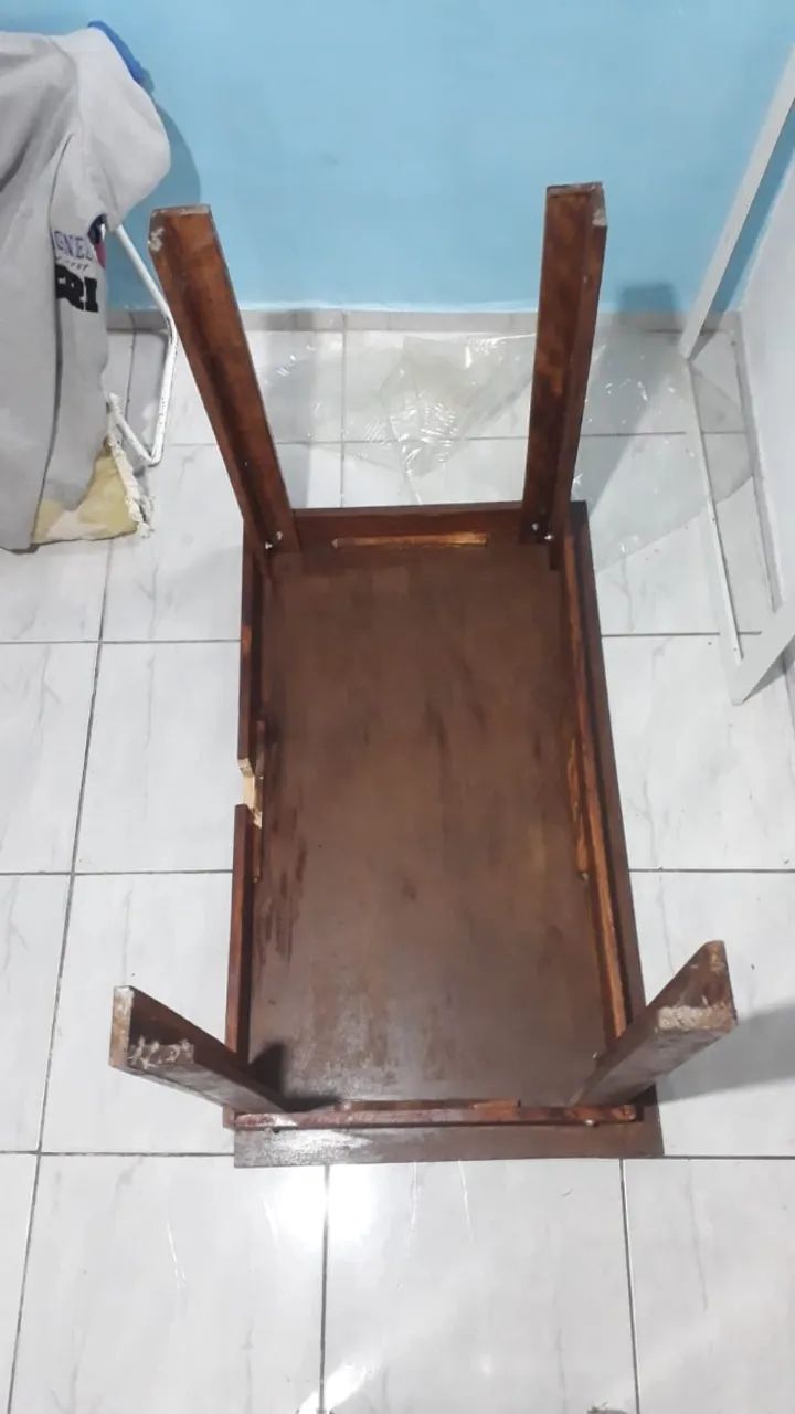Mesa de Madeira Feita a Mão - Foto 4