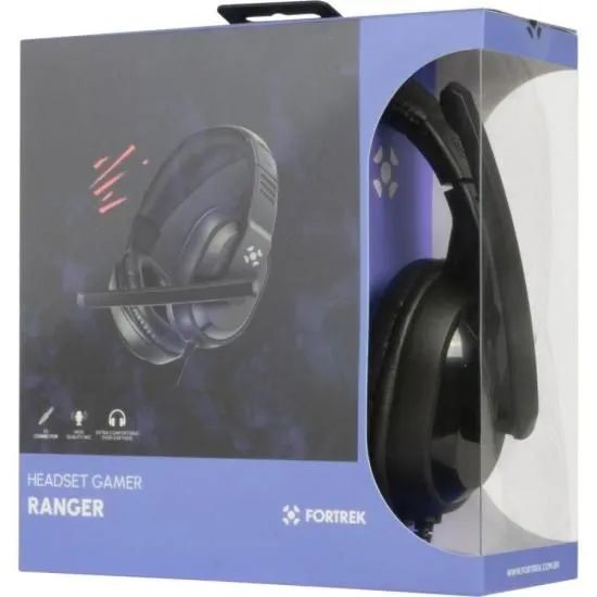 Fone Gamer Fortrek RGB com Microfone - Foto 2