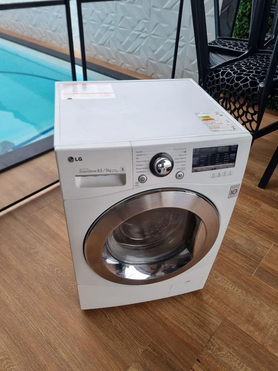 Lava e seca LG 8.5kg inverter touch-screen  - Foto 3