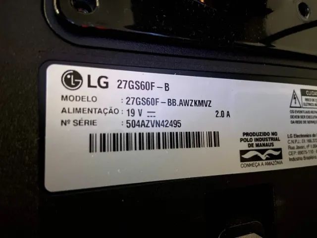Monitor LG 27 polegadas, FHD, 180Hz, 1ms, IPS. - Foto 3