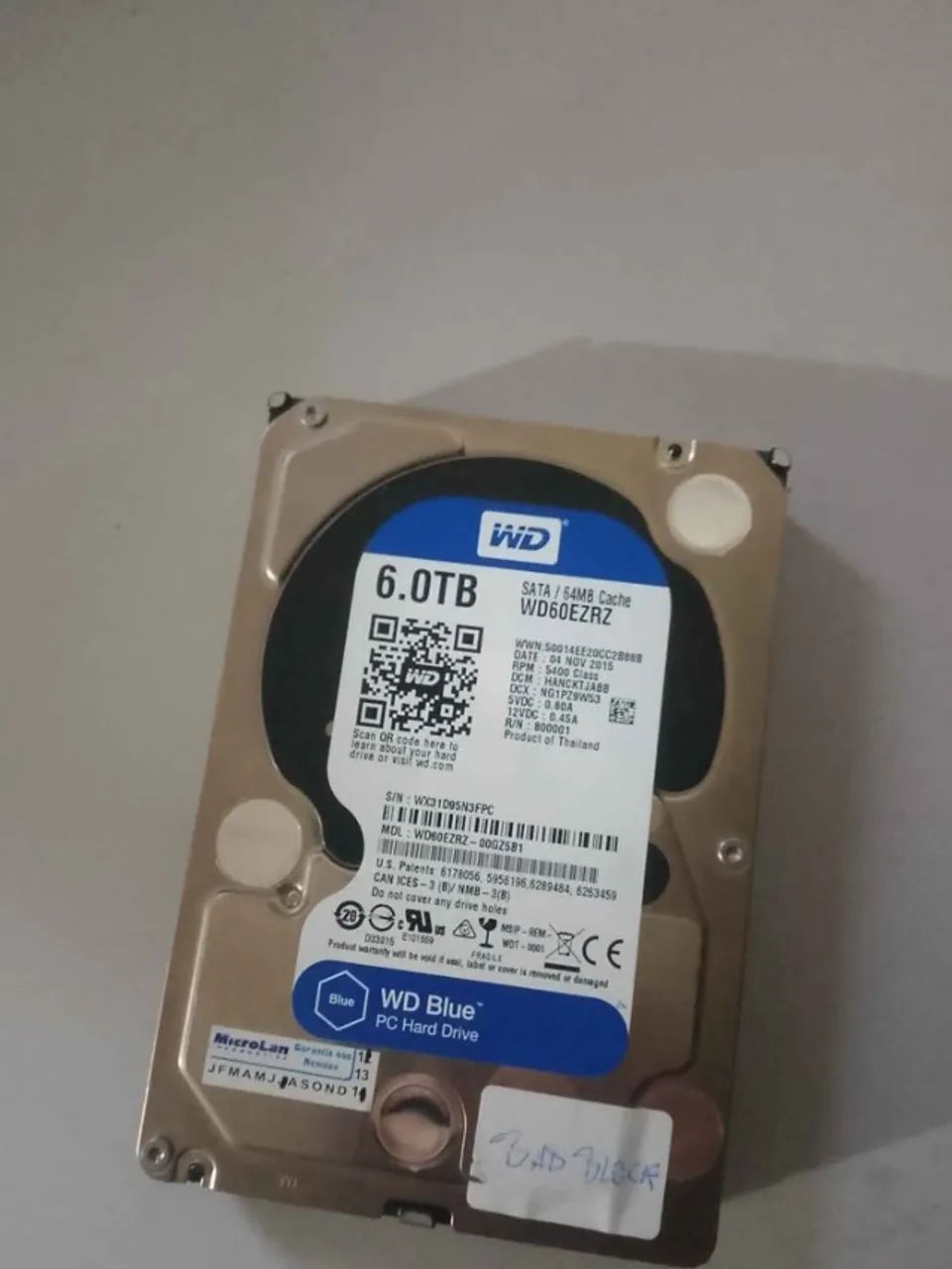com defeito / hd de 6 tb