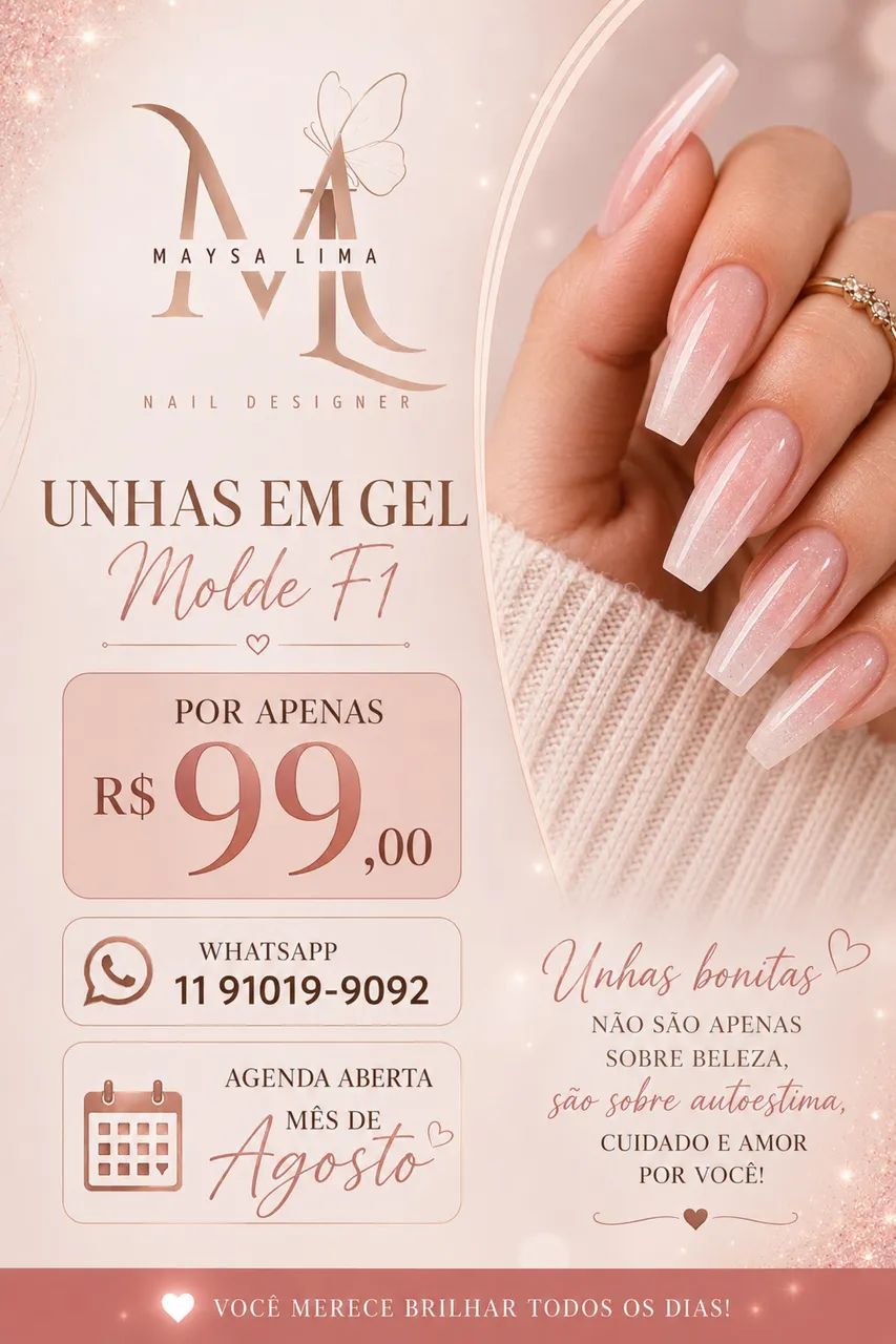 Alongamento de unhas em gel 