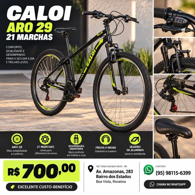 Bicicleta Caloi Aro 29 21 Marchas