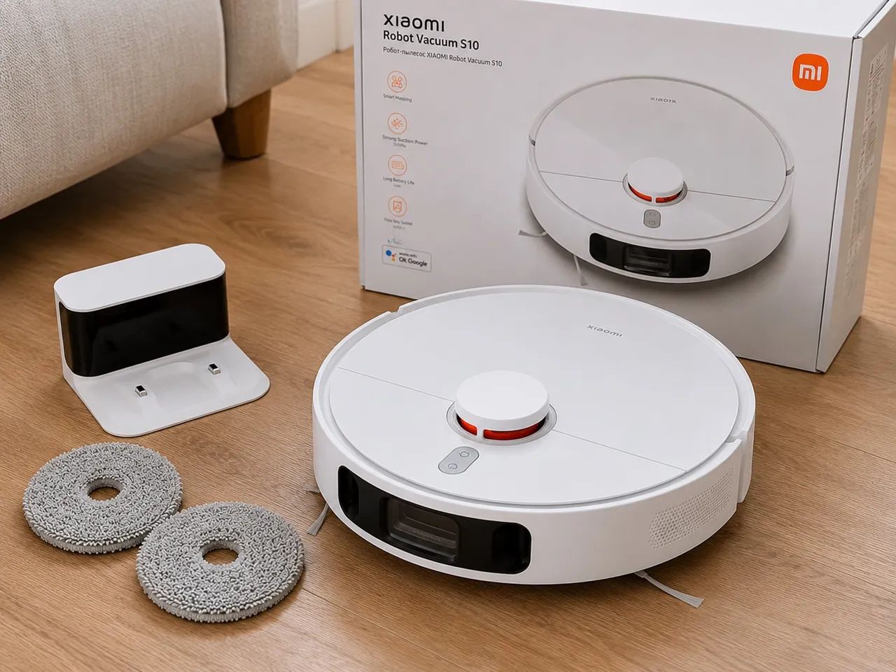 Robô Aspirador E Lava Chão XIAOMI Robot Vacuum S10+