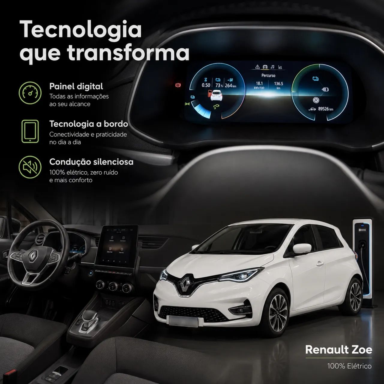 Alugo para app Uber , 99 e outros ZOE ELÉTRICO  - Foto 3