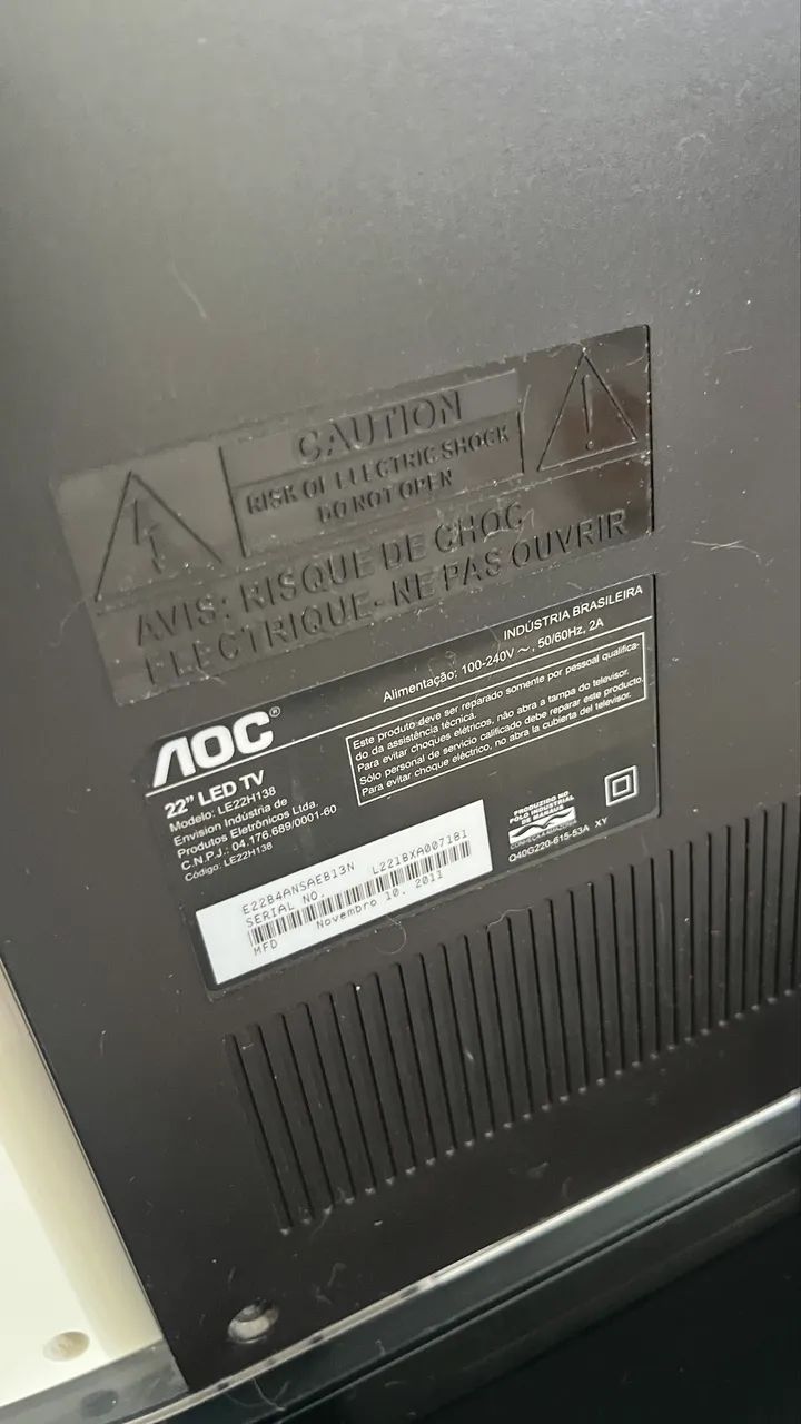 Tv Monitor AOC 22 polegadas com tela LED - Foto 5