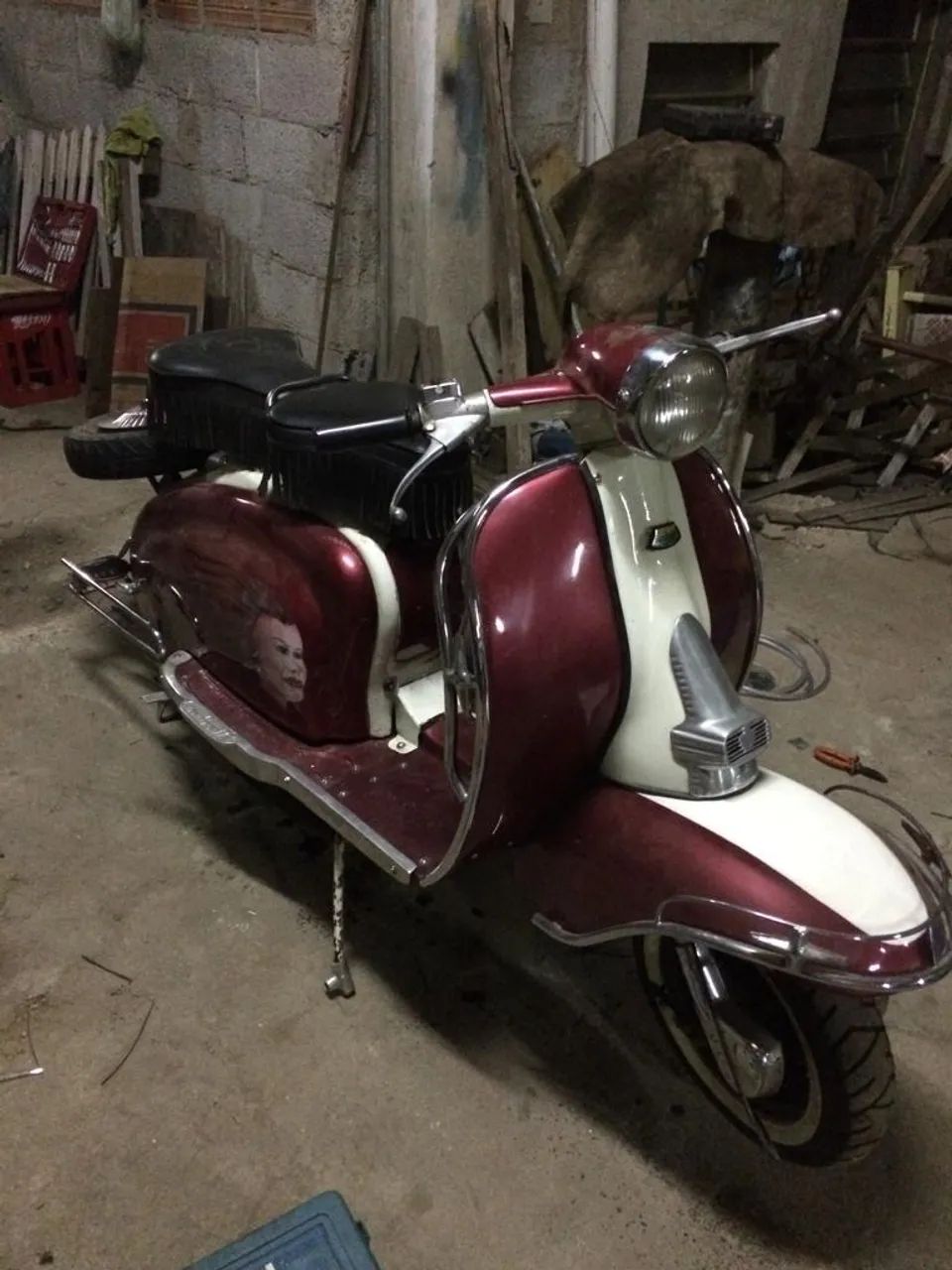 Lambretta LI Placa preta  - Foto 3