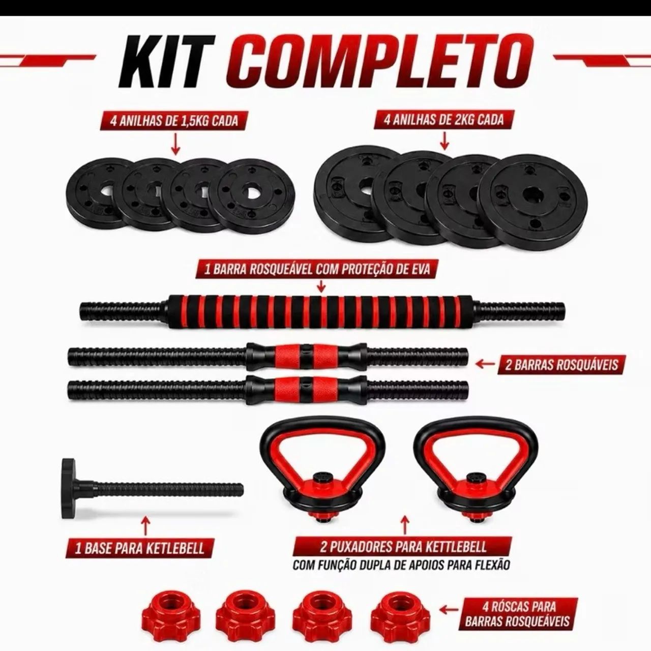 KIT DE PESOS COMPLETOS - Foto 3