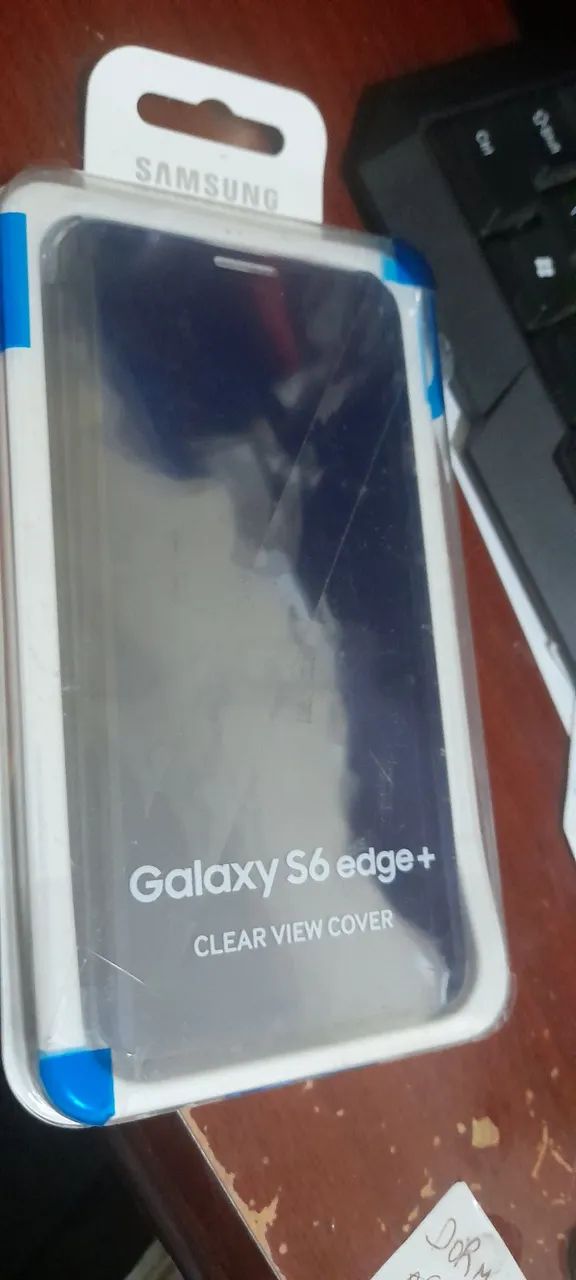 Capa clear view cover para galaxy s6 edge plus