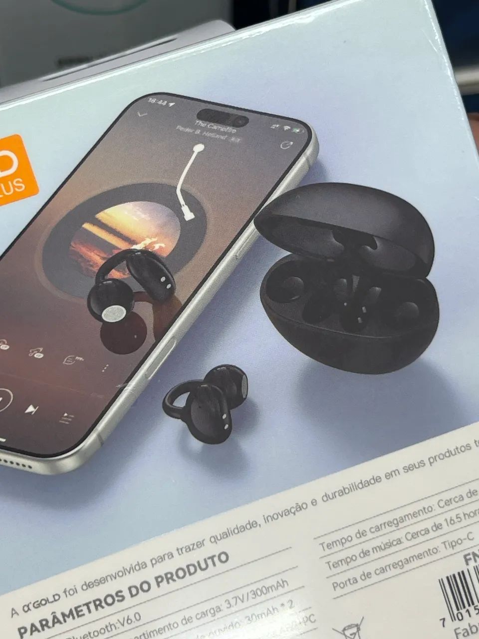 Fone Bluetooth Brinco esporte corrida - Foto 4