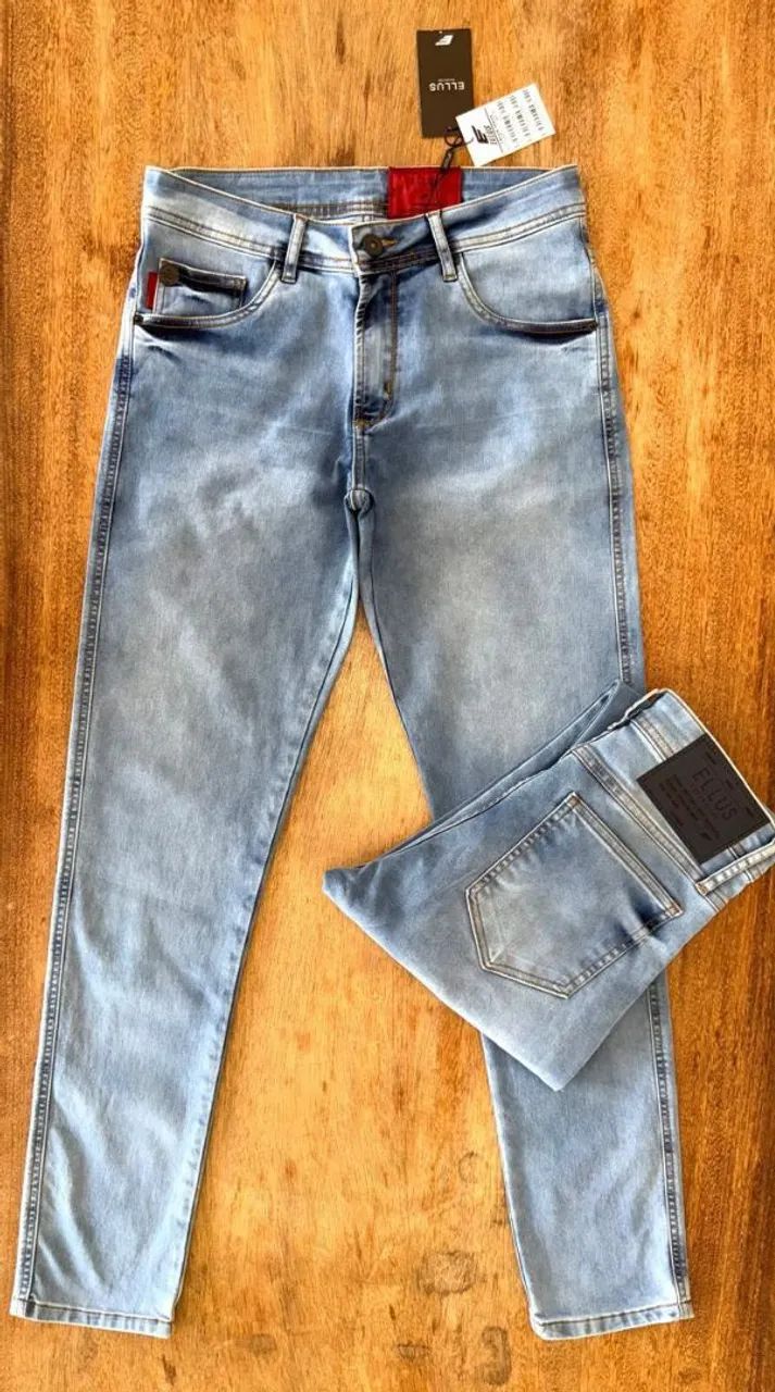 Calças jeans alto padrão 
