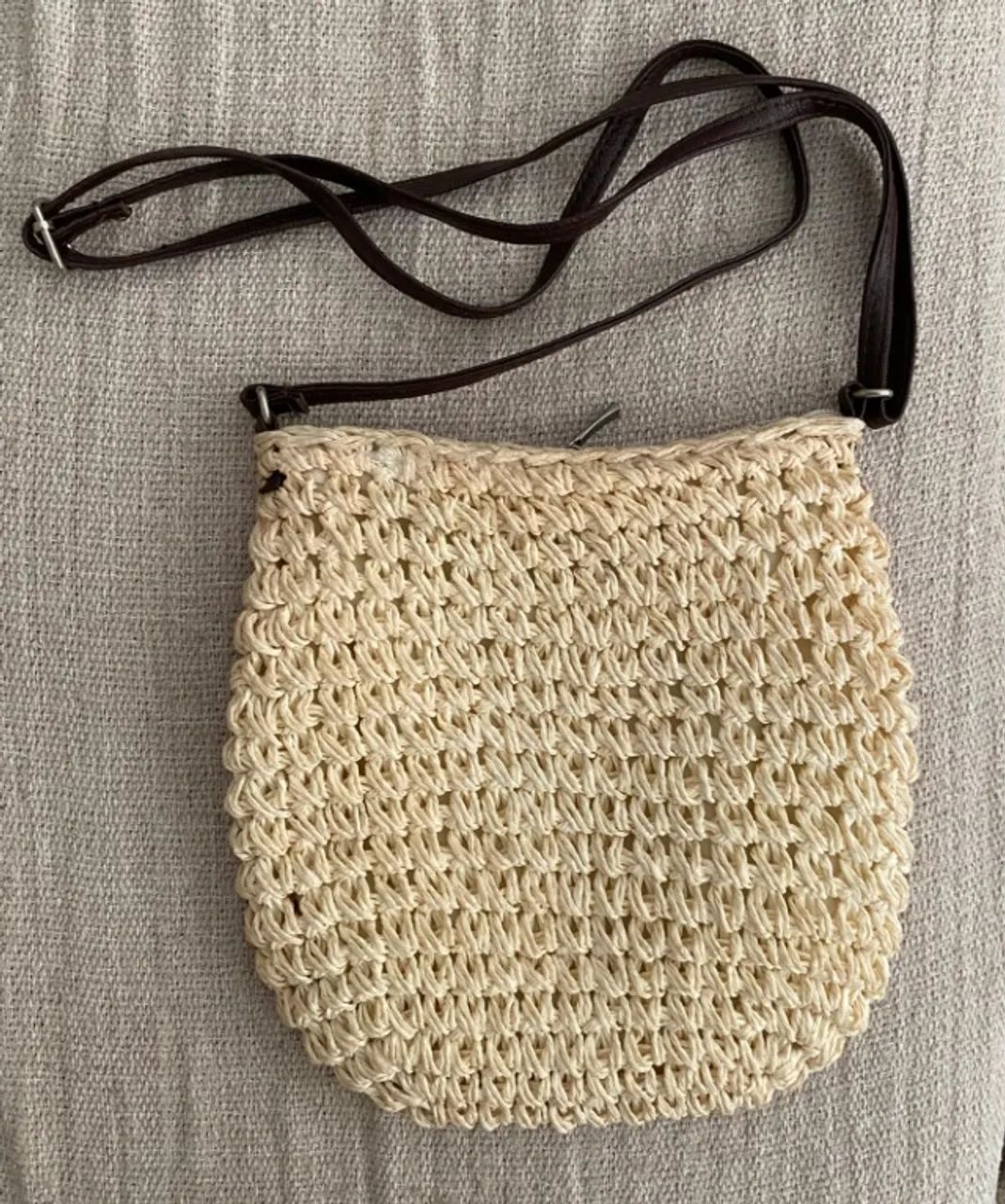 Bolsa de Crochê Tiracolo Off-White