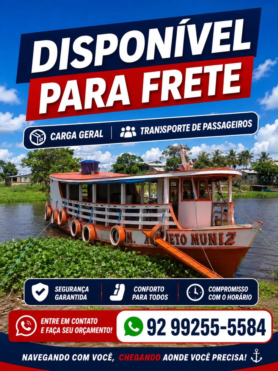 BARCO DISPONÍVEL PASSEIO 