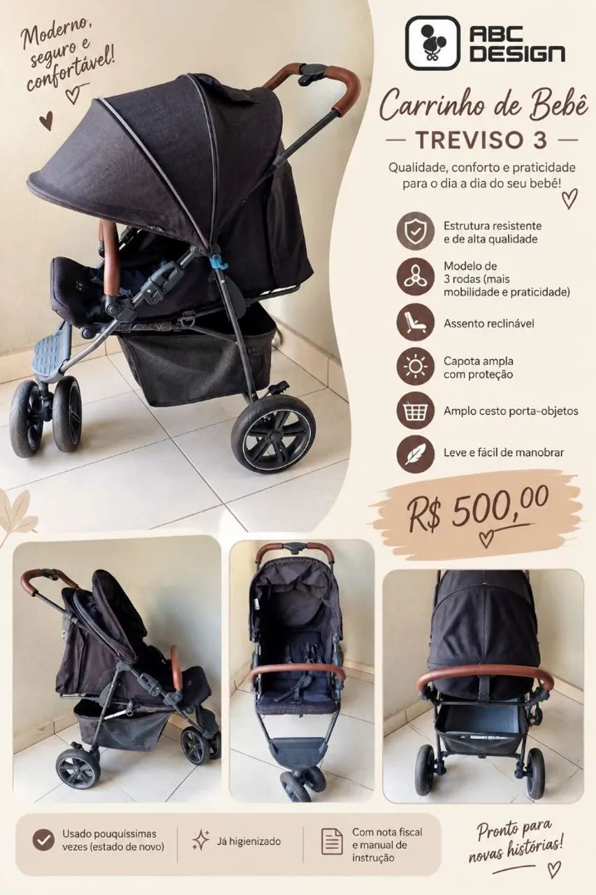 Carrinho de bebê ABC DESIGN 