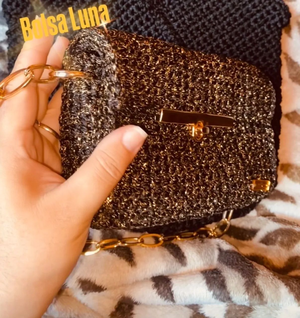 Bolsa de crochê bolsa Luna - Foto 2