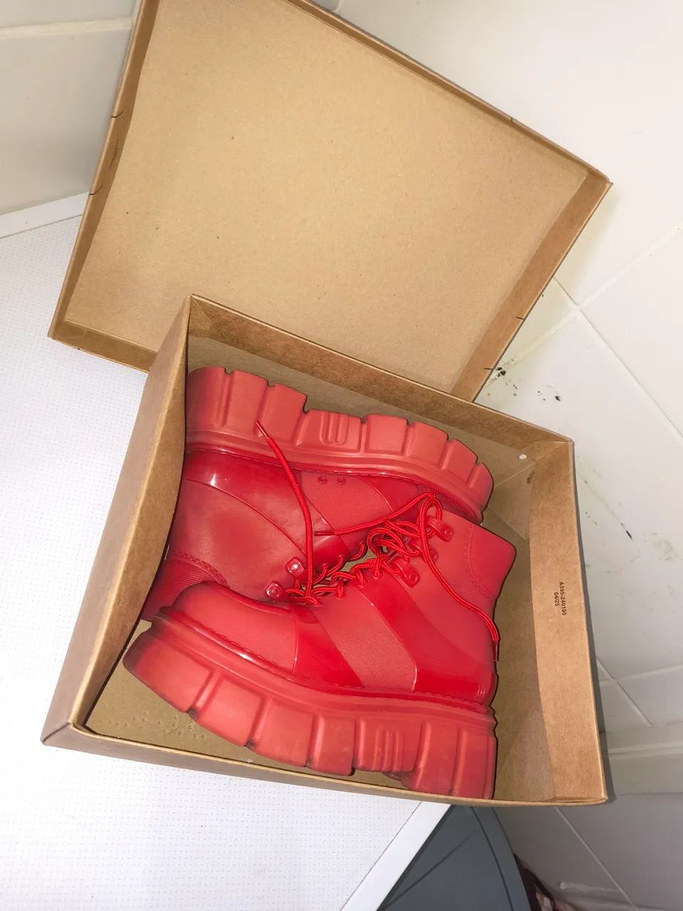 Bota Melissa Rebel Vermelha n° 35