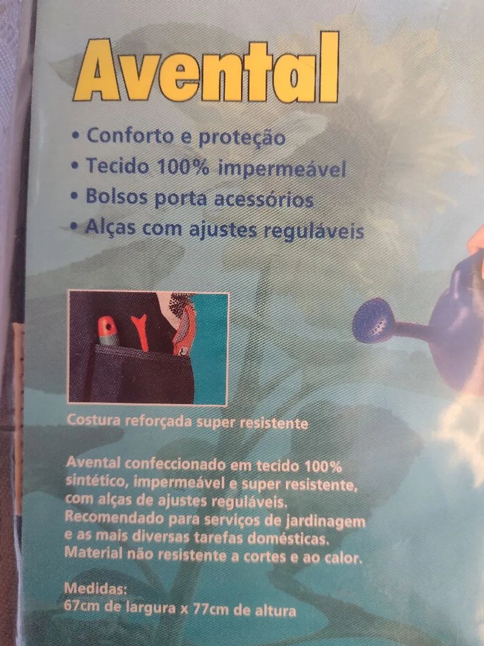 Avental Hobby garden dura plus azul cód. 903802 - Foto 5