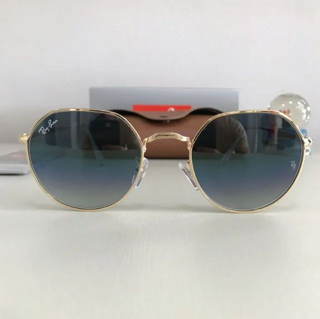 óculos de sol ray ban jack azul