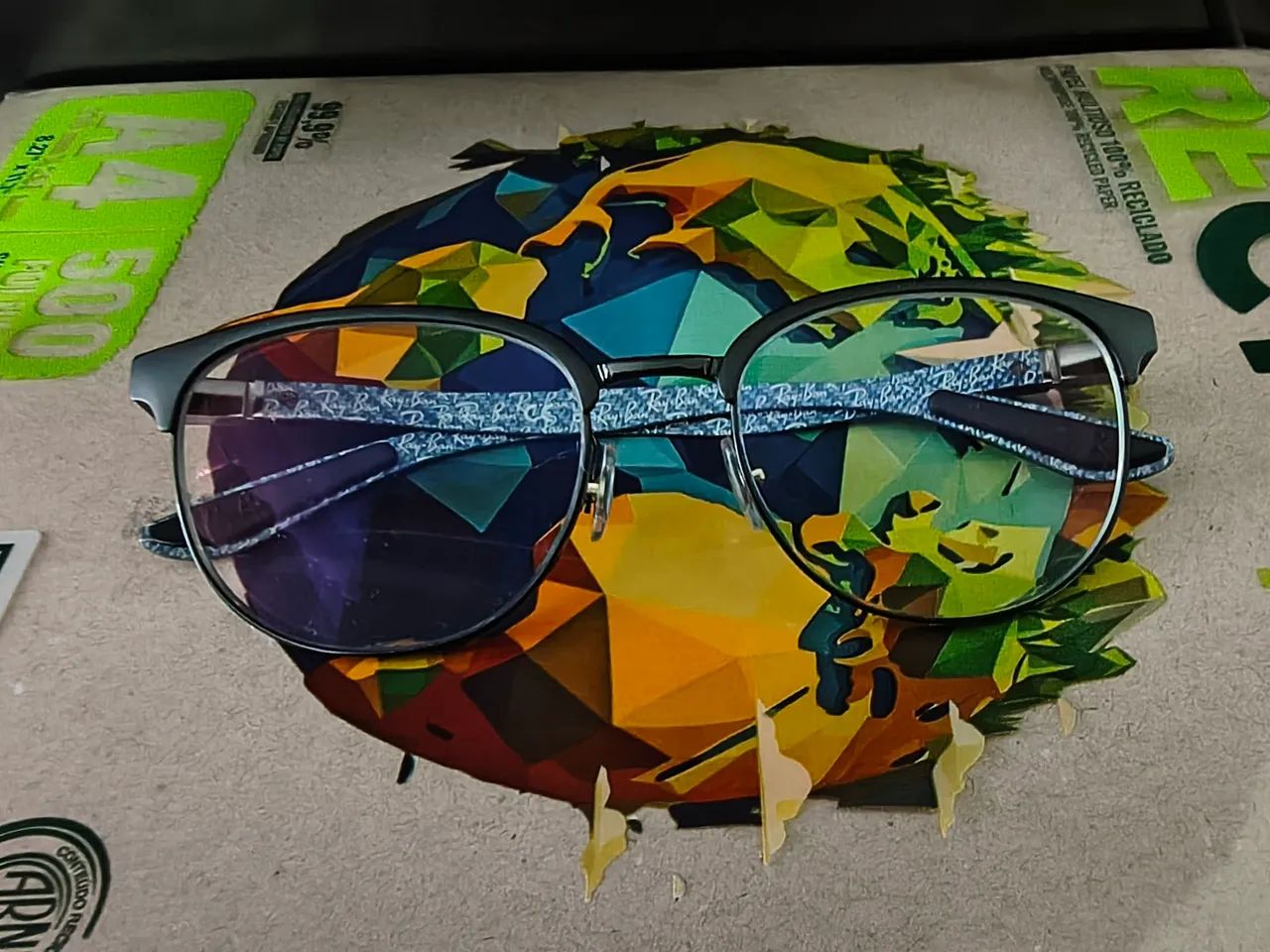 ARMAÇÃO RAYBAN AZUL - Foto 2