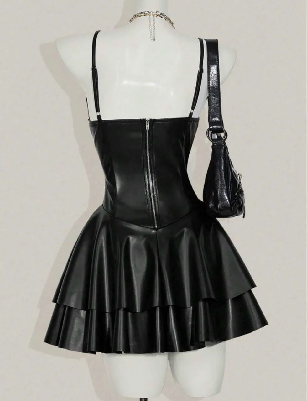 vestido de couro  - Foto 2