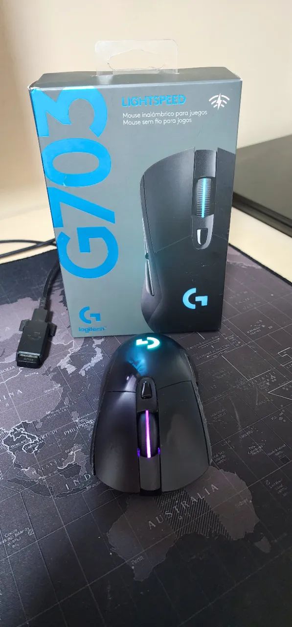 Mouse Logitech G703 Hero Sem Fio RGB Lightsync - Foto 2
