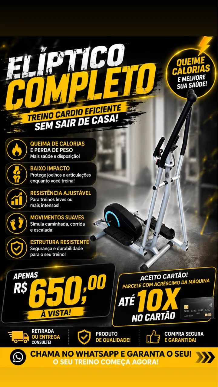 elíptico semi nova