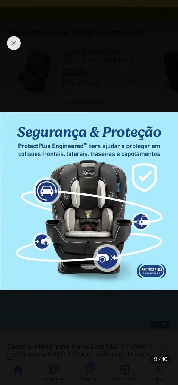 Cadeirinha Infantil GRACO - Foto 2