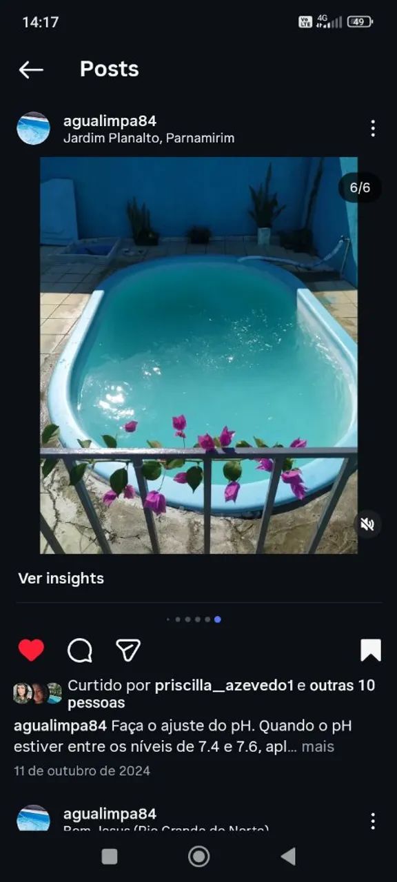 Limpeza e manutenção de piscina 
