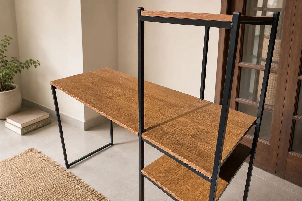 Mesa de escritório estilo industrial  - Foto 4