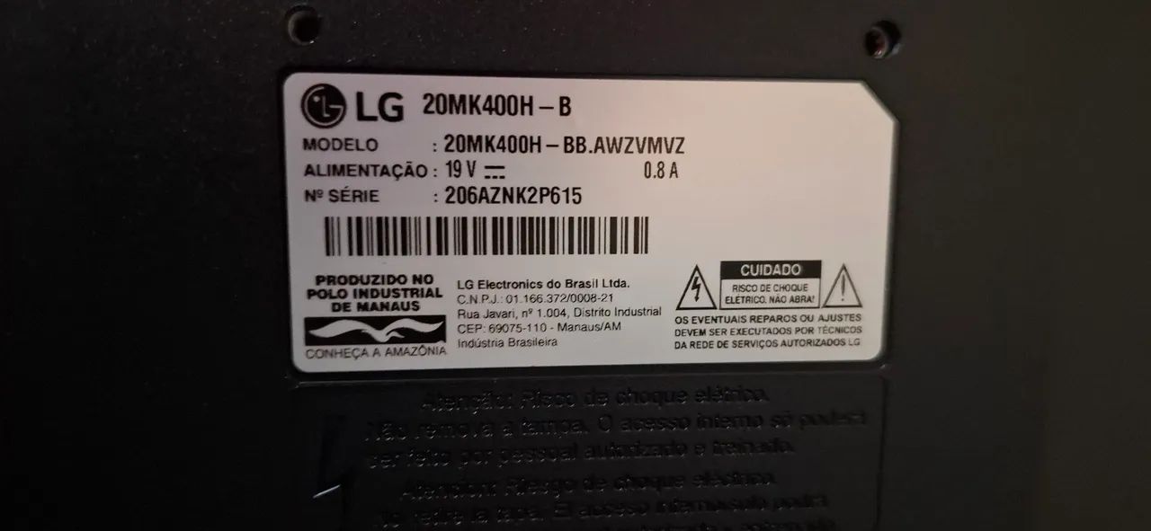 Monitor LG 20MK400H 19,5 polegadas  - Foto 2