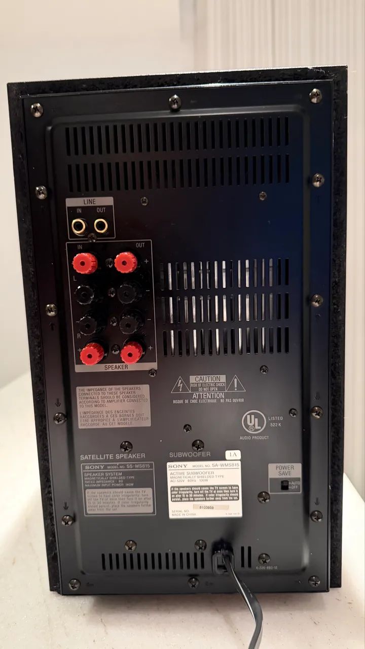 Subwoofer SONY SA-WMS815 - 150W RMS - Foto 4