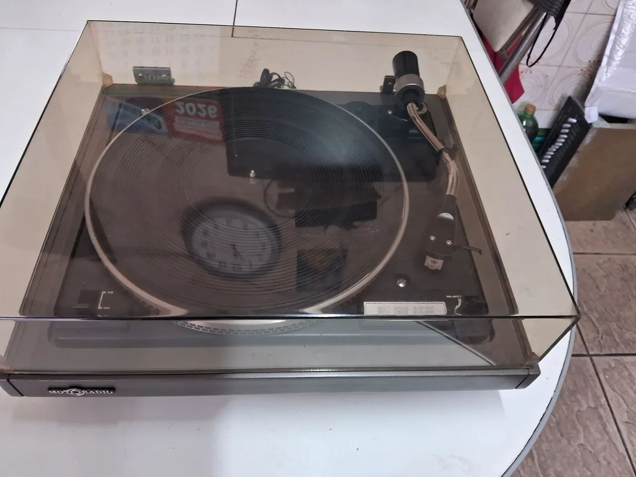 Toca-discos Motoradio TD-101 Automático com agulha nova AT 3600 
