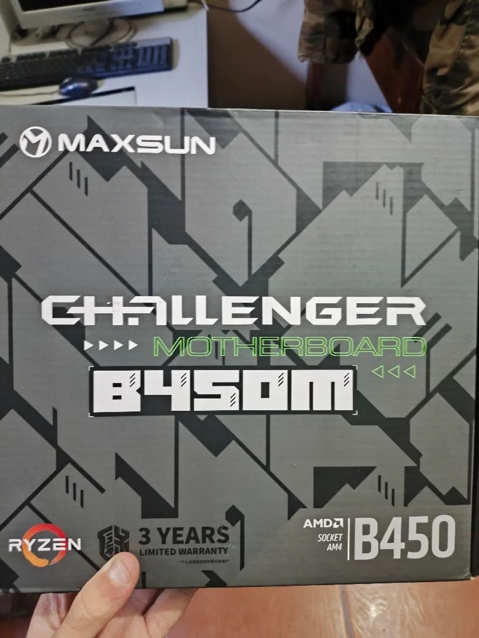 Kit placa mãe B450M challenger e gabinete aquário  - Foto 3