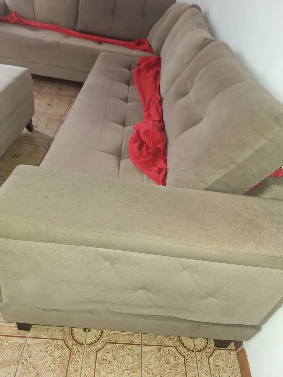 Sofa 6 lugares com chaise excelente estado 