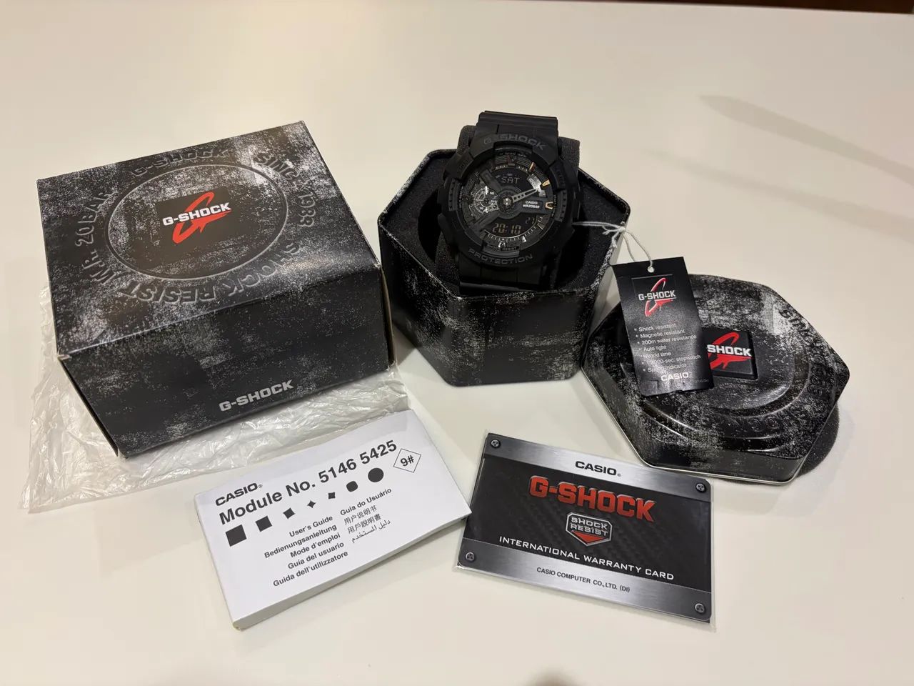 Casio G-Shock GA-110-1B All Black Original - Nunca Usado