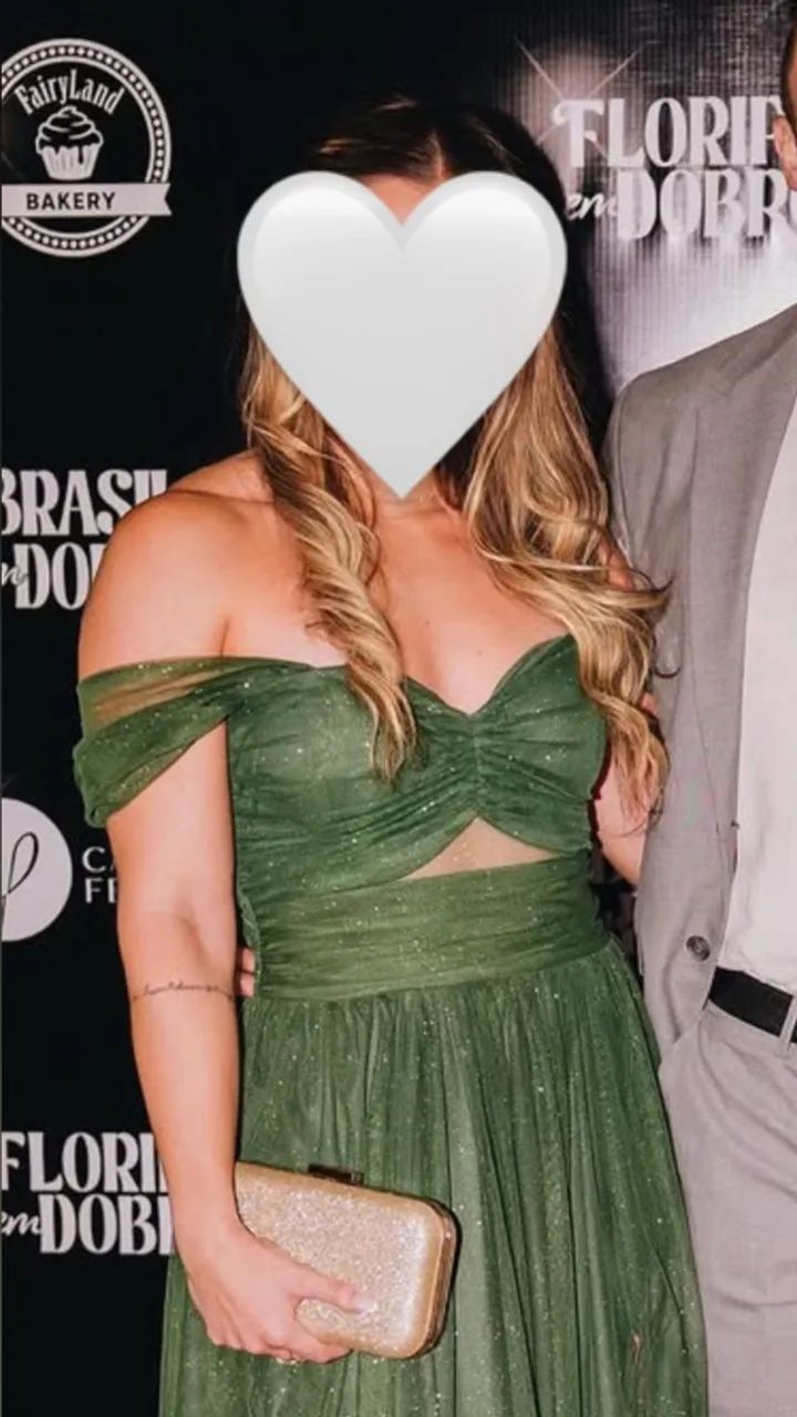 Vestido de Festa Longo Brilhoso