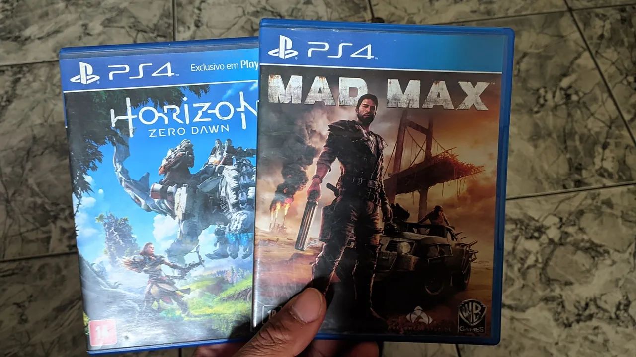 Jogos PS4 (Horizon Zero Dawn + Mad Max)