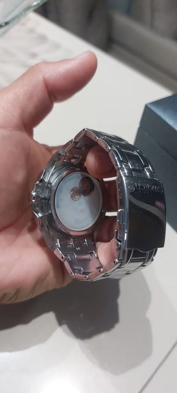 Relógio swatch cronógrafo automático, suíço legitmo  - Foto 5