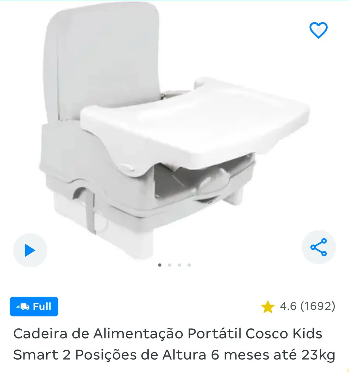 Cadeirinha alimentação 