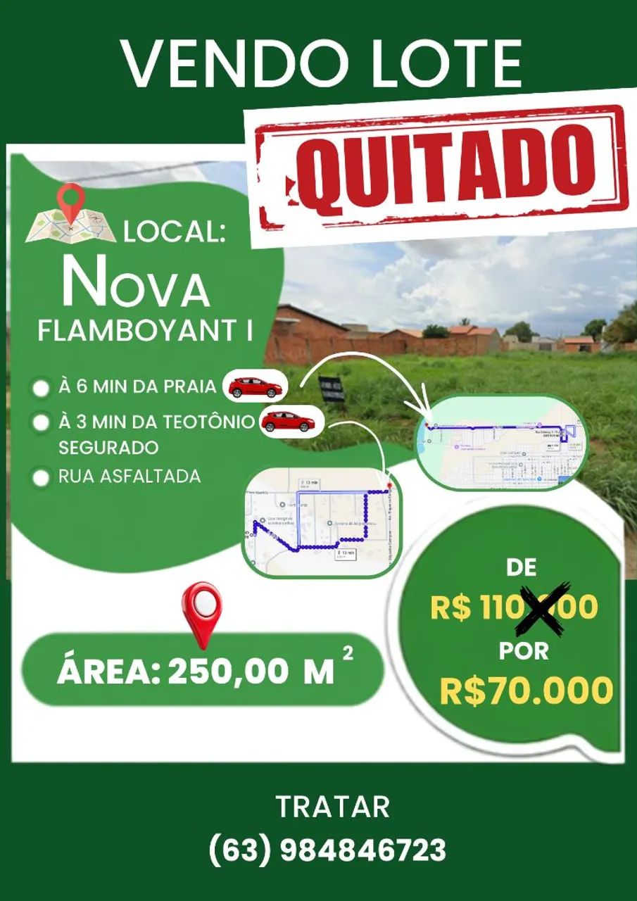 LOTE NOVA FLAMBOYANT I - 250 m2