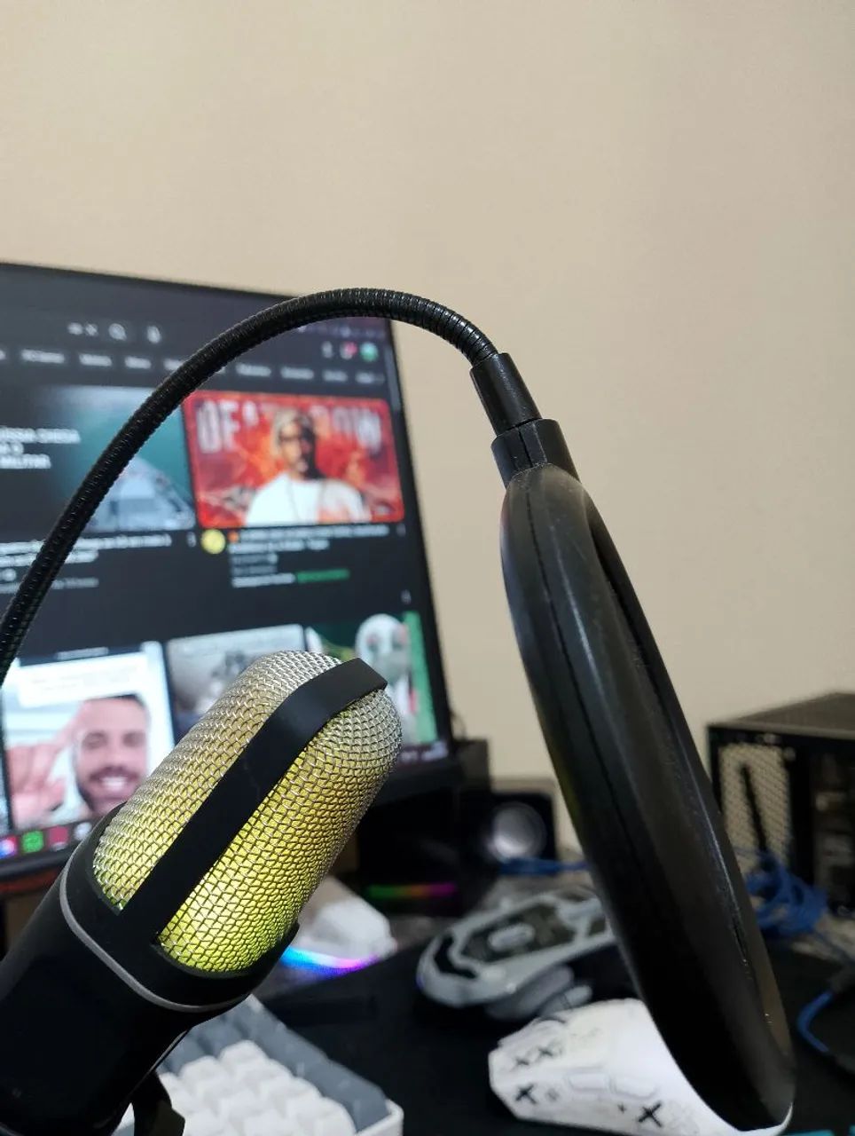 Microfone de Mesa: RGB Gaming SF666R USB - Foto 4
