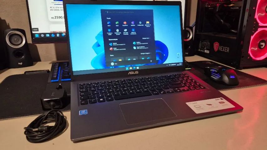 Notebook Asus N4020, 4GB, SSD 120GB, brinde e garantia de fábrica!