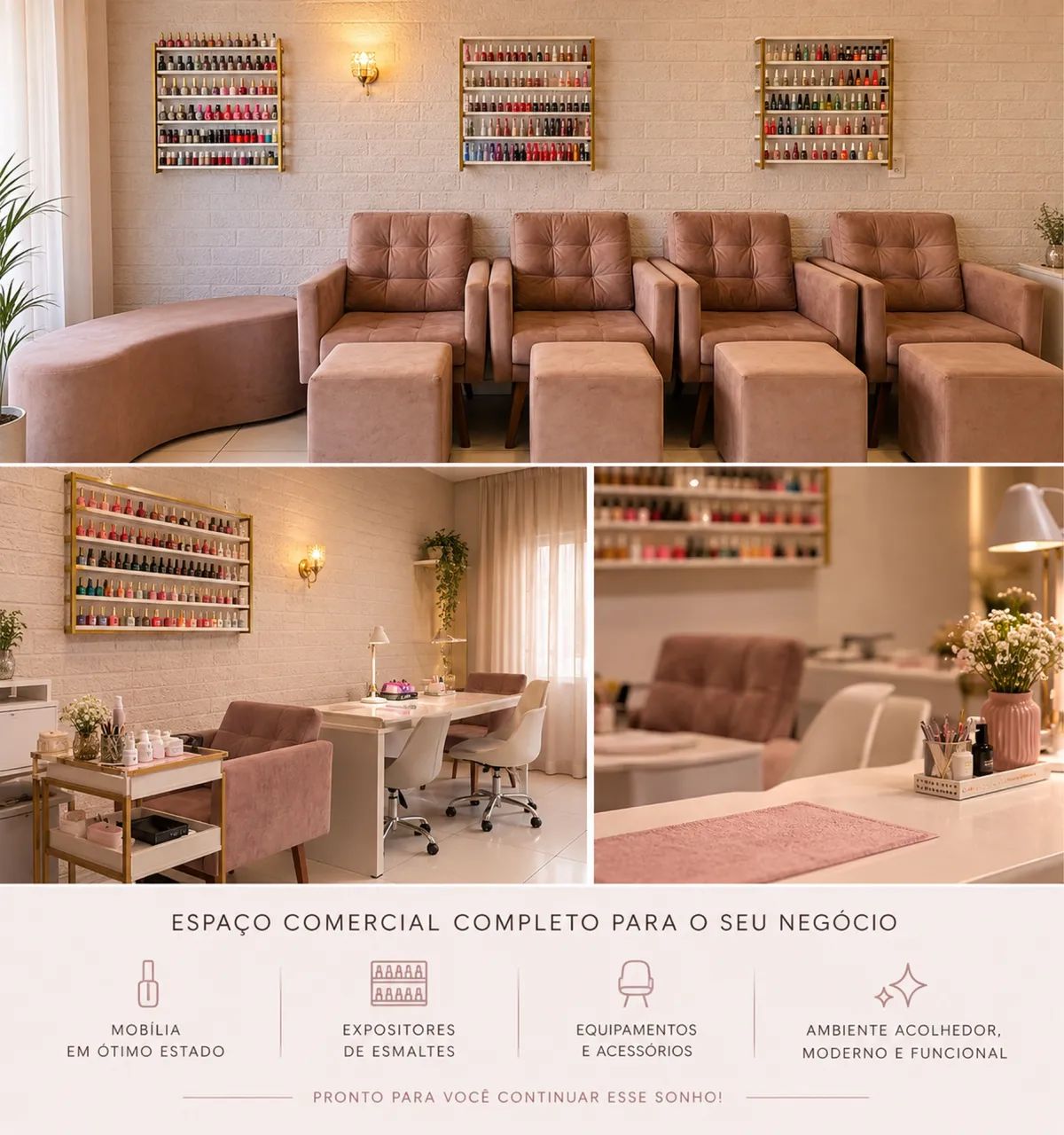 Repasse Salão Studio Manicure 