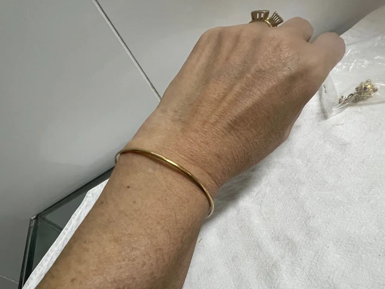 PULSEIRA OURO 18kl - BRACELETE ARGOLA  - Foto 3