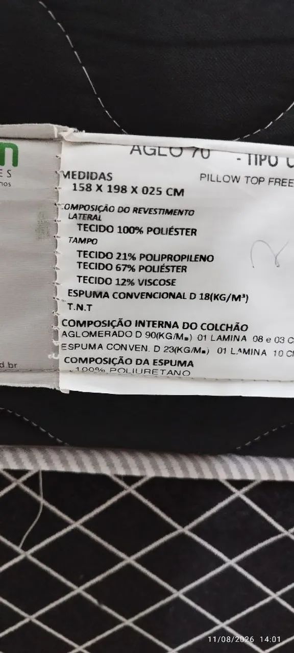 CAMA BOX 158x198x025 CM, EM ÓTIMO ESTADO - Foto 4